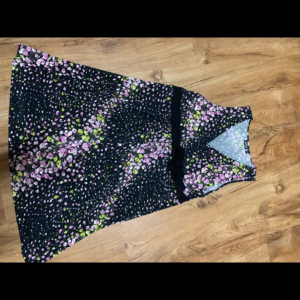 Floral dress with belt